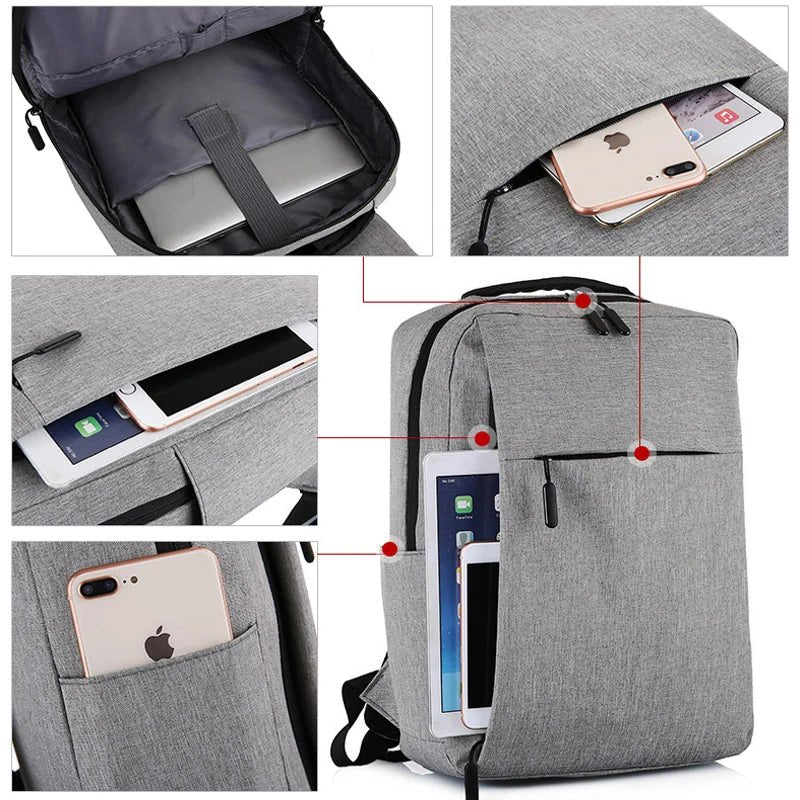 15.6" Laptop Backpack: Nylon, USB Charging, Waterproof